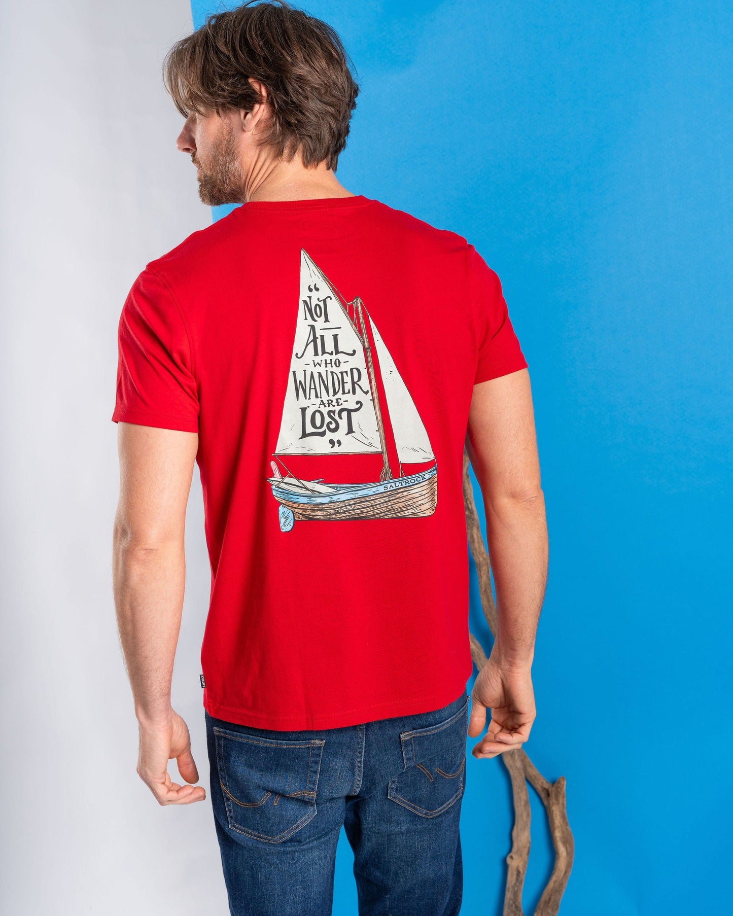 Lost Ships - Mens Short Sleeve T-Shirt - Red