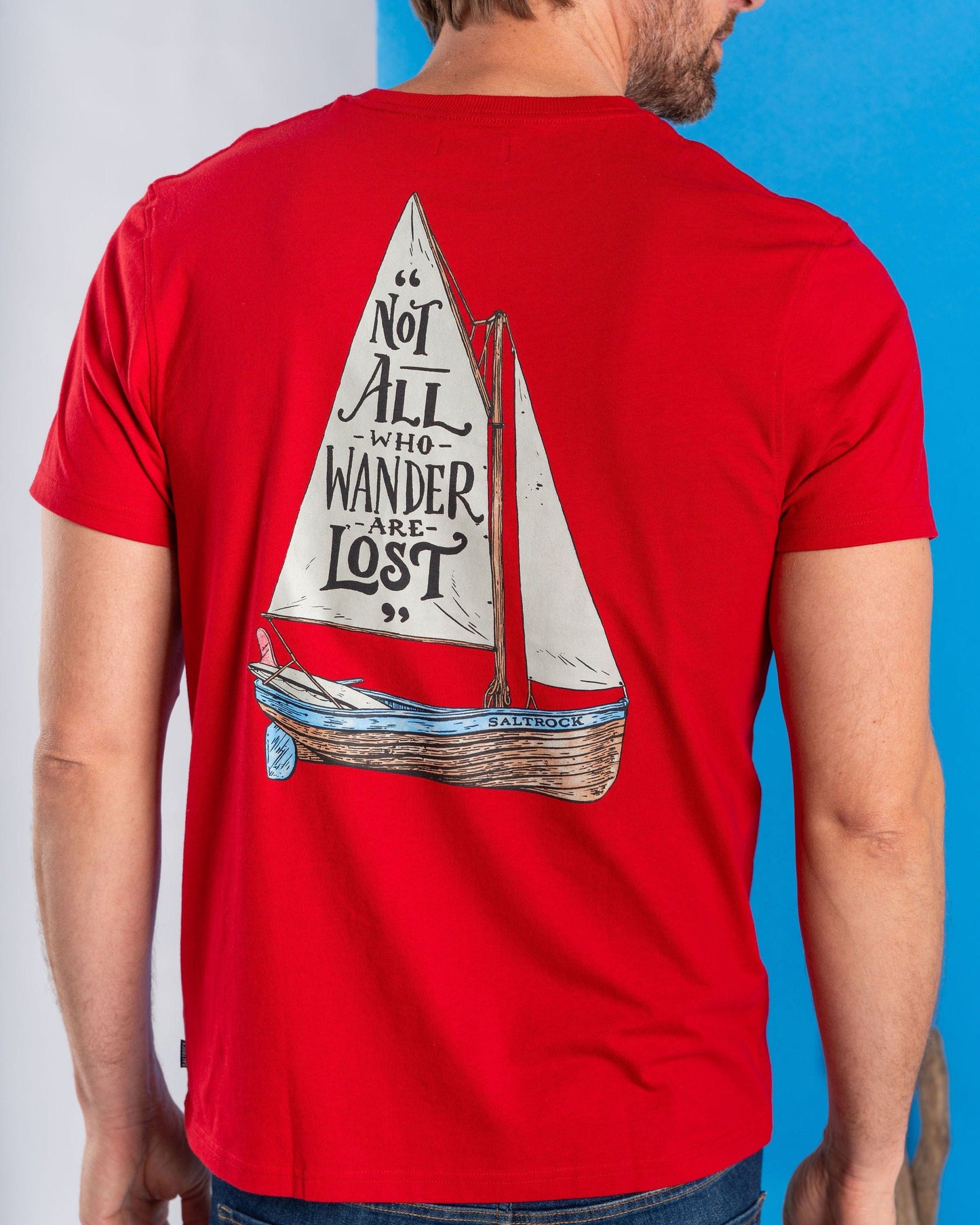 Lost Ships - Mens Short Sleeve T-Shirt - Red