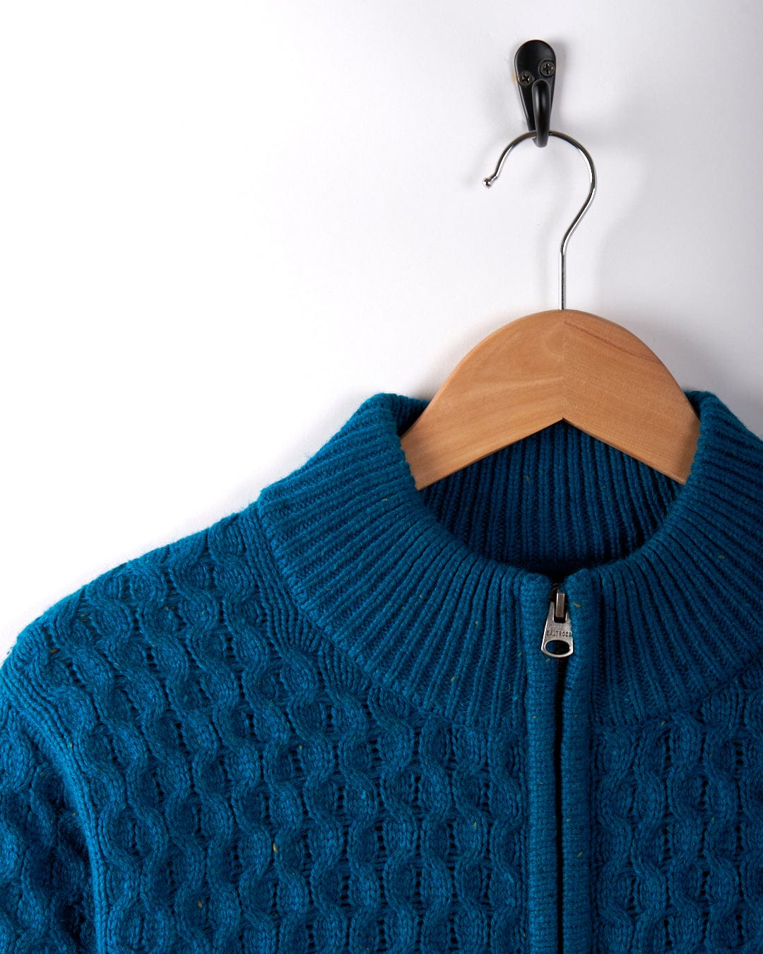 Flint - Mens 1/4 Neck Zip Knit - Blue