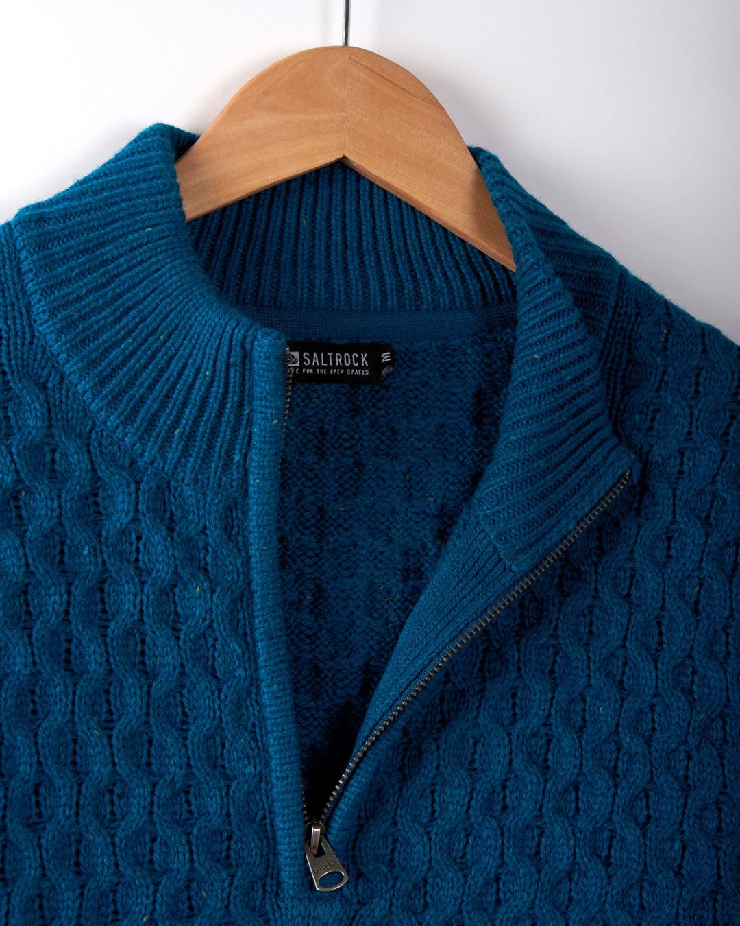 Flint - Mens 1/4 Neck Zip Knit - Blue