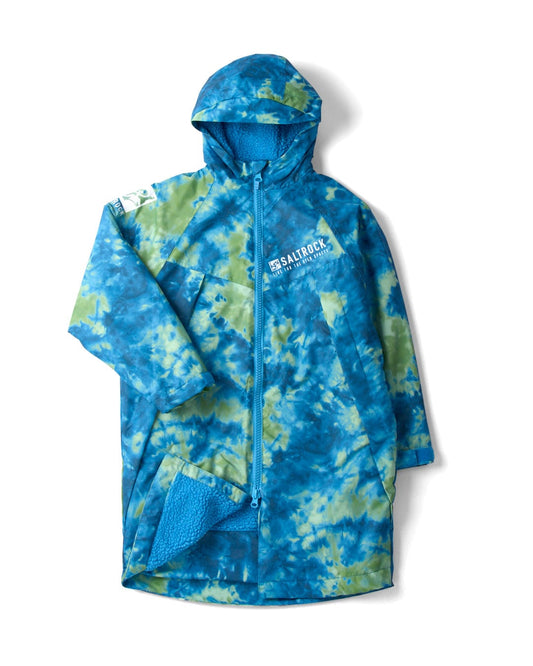 Recycled Kids Changing Robe - Green/Blue