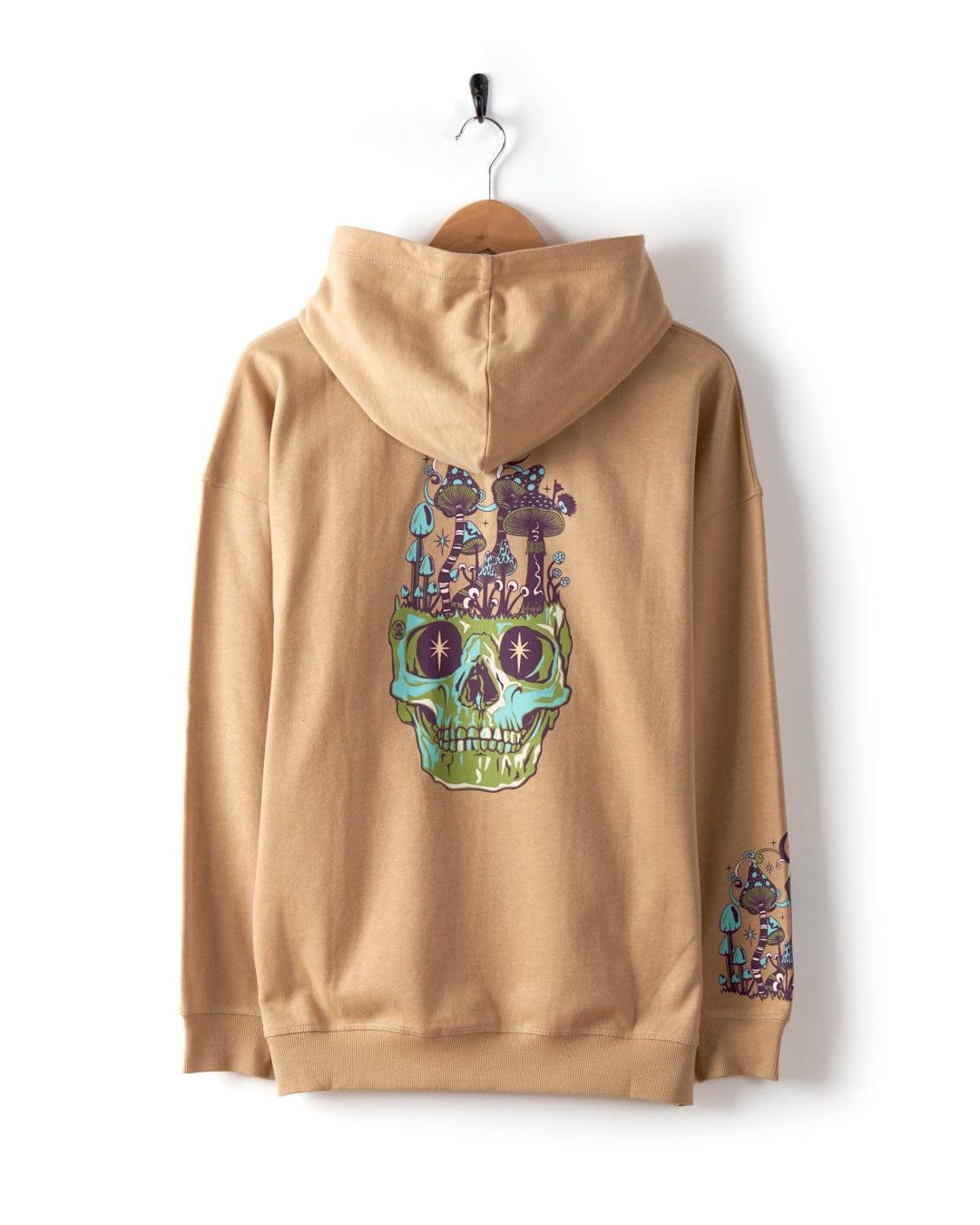 Funguy - Womens Oversized Glow in the Dark Pop Hood - Brown