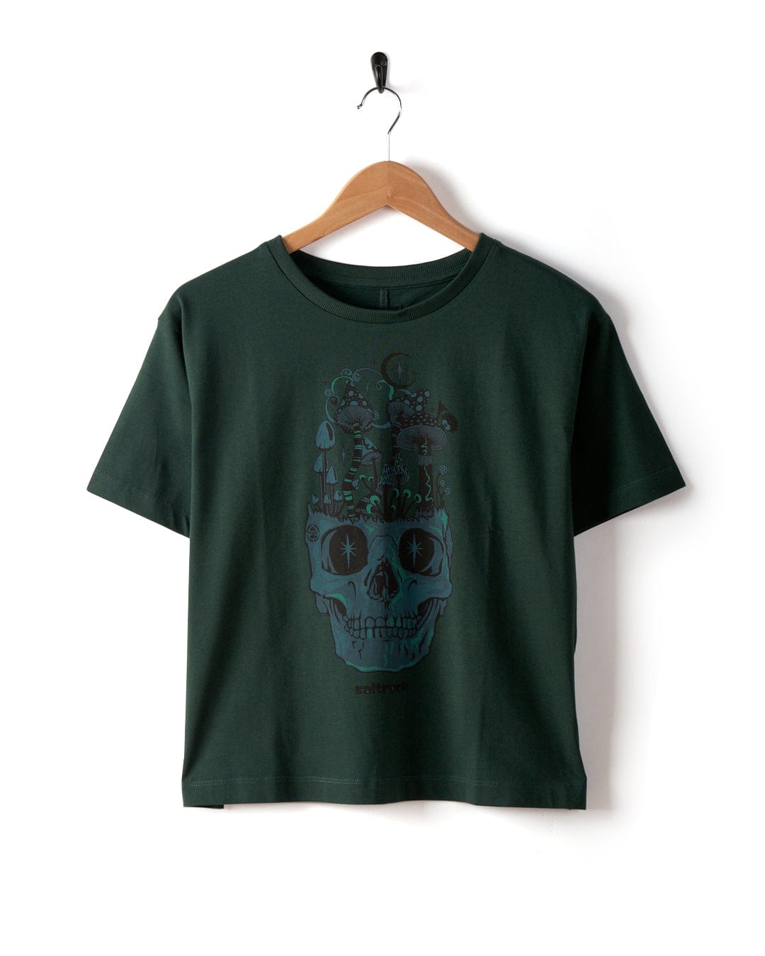 Funguy - Womens Oversized Boxy T-Shirt - Green