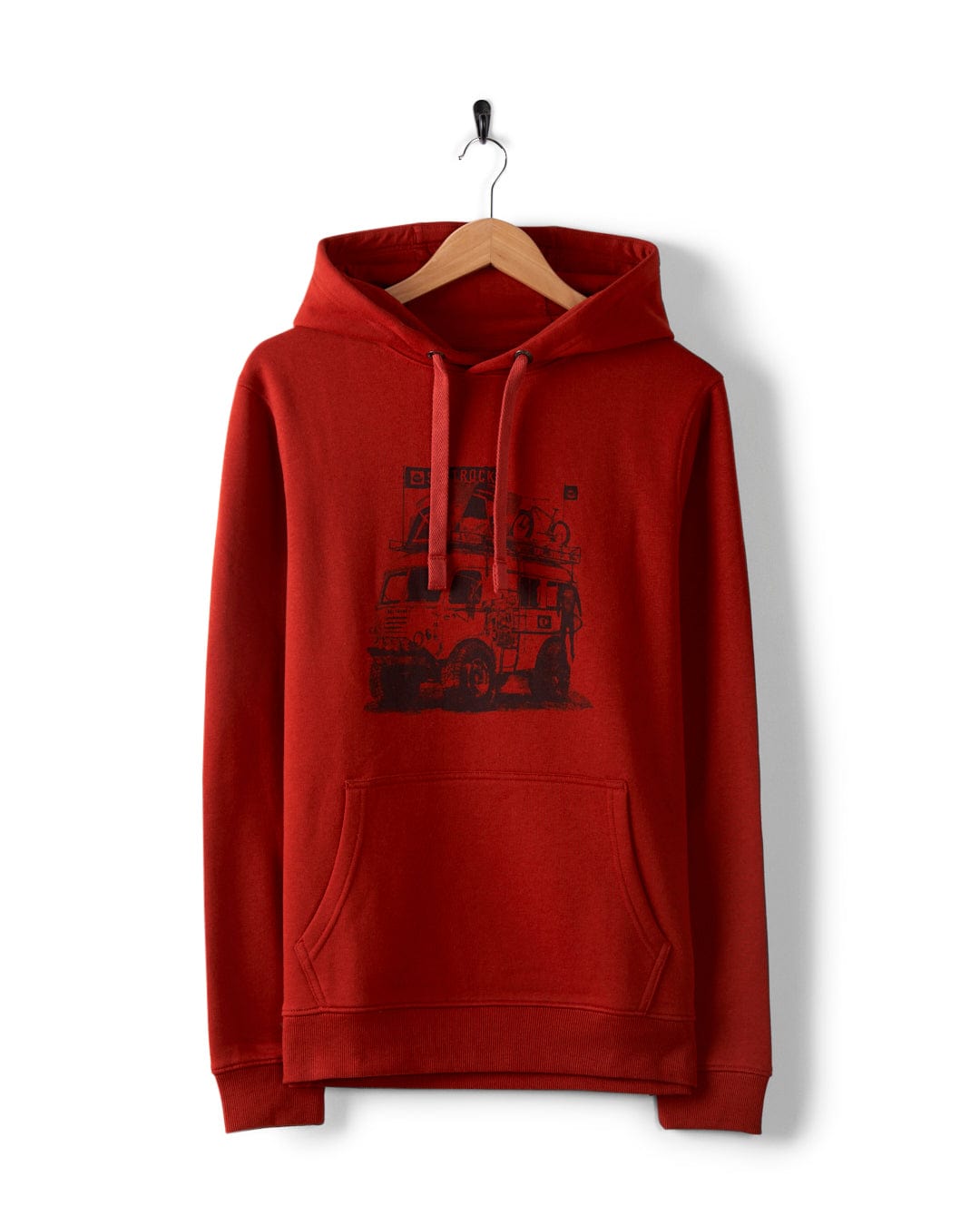 Go Anywhere - Mens Recycled Pop Hoodie - Red