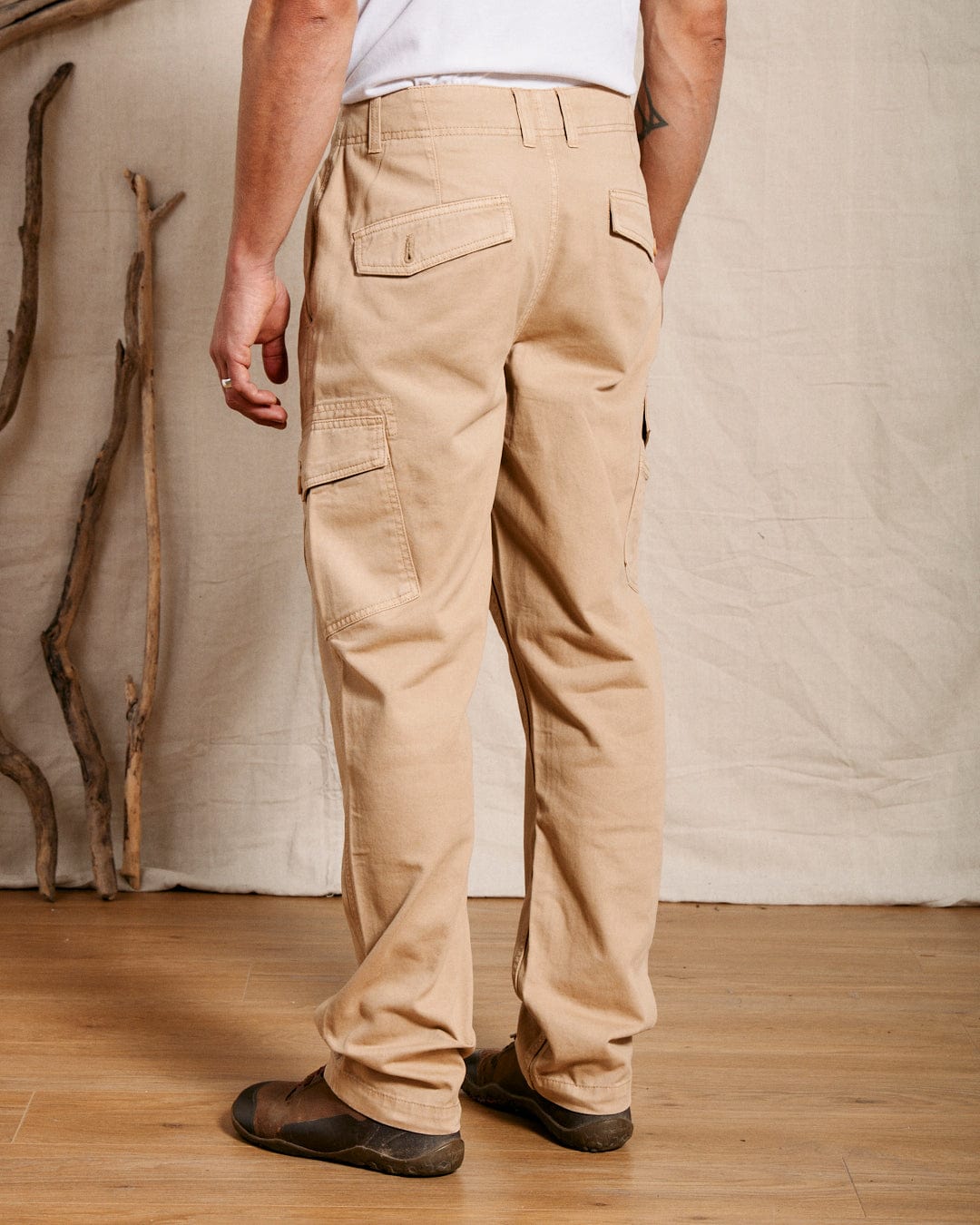 Godrevy 2 - Mens Cargo Trousers - Sand