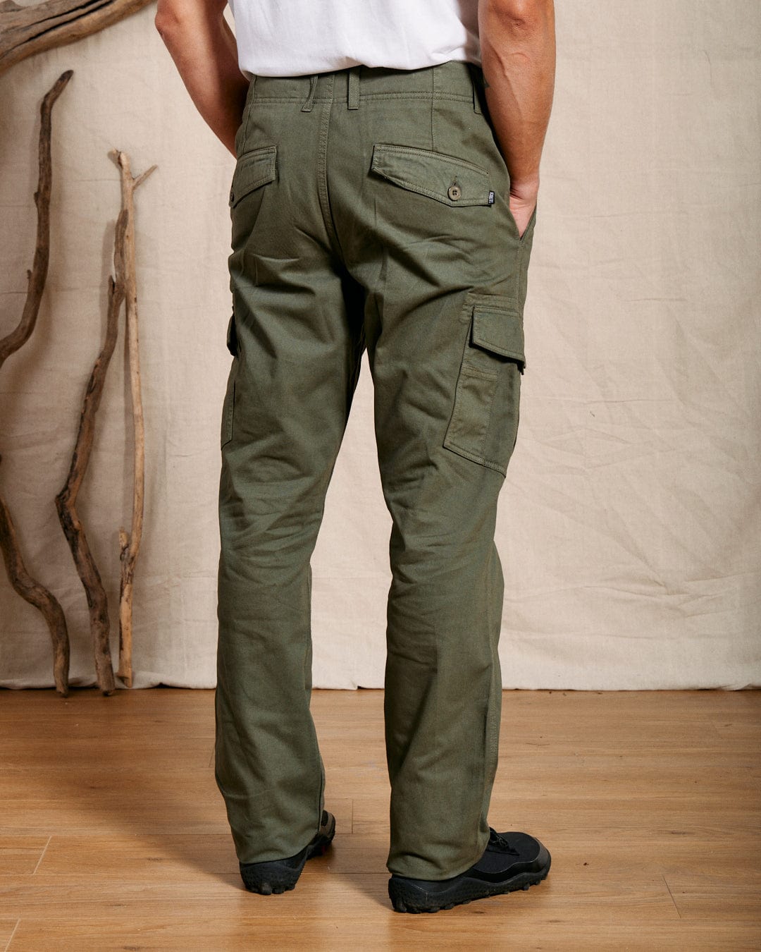 Godrevy 2 - Mens Cargo Trousers - Green