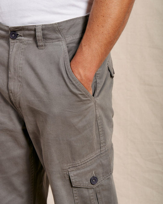 Godrevy 2 - Mens Cargo Trousers - Dark Grey