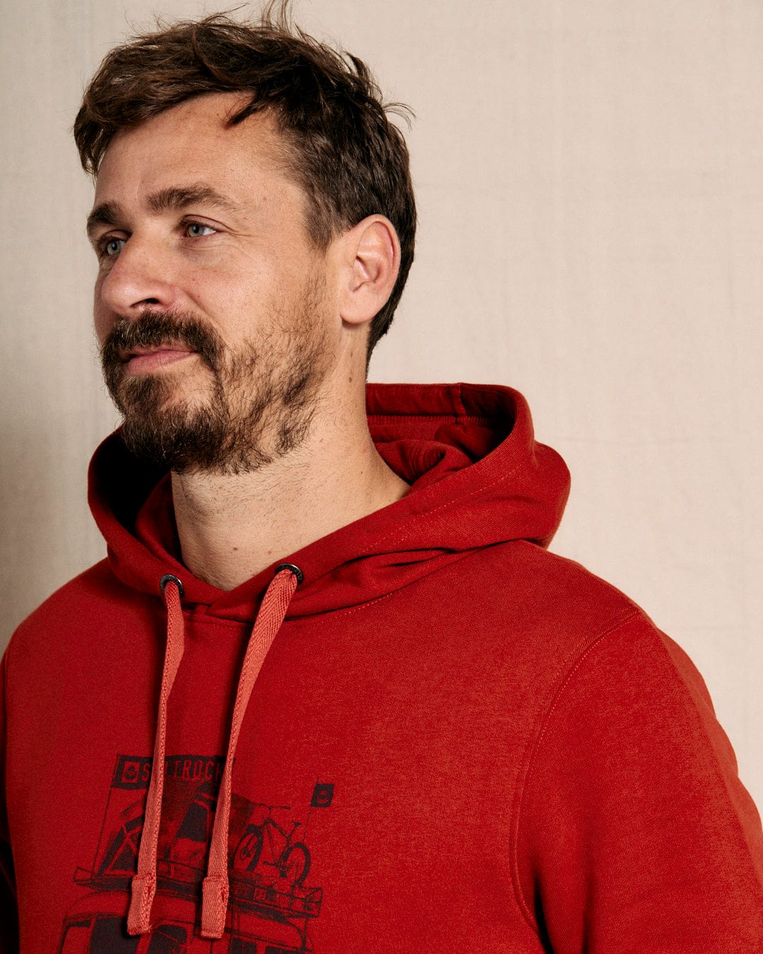 Go Anywhere - Mens Recycled Pop Hoodie - Red