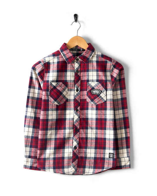 Hardskate Mills - Kids Flannel Shirt - Red