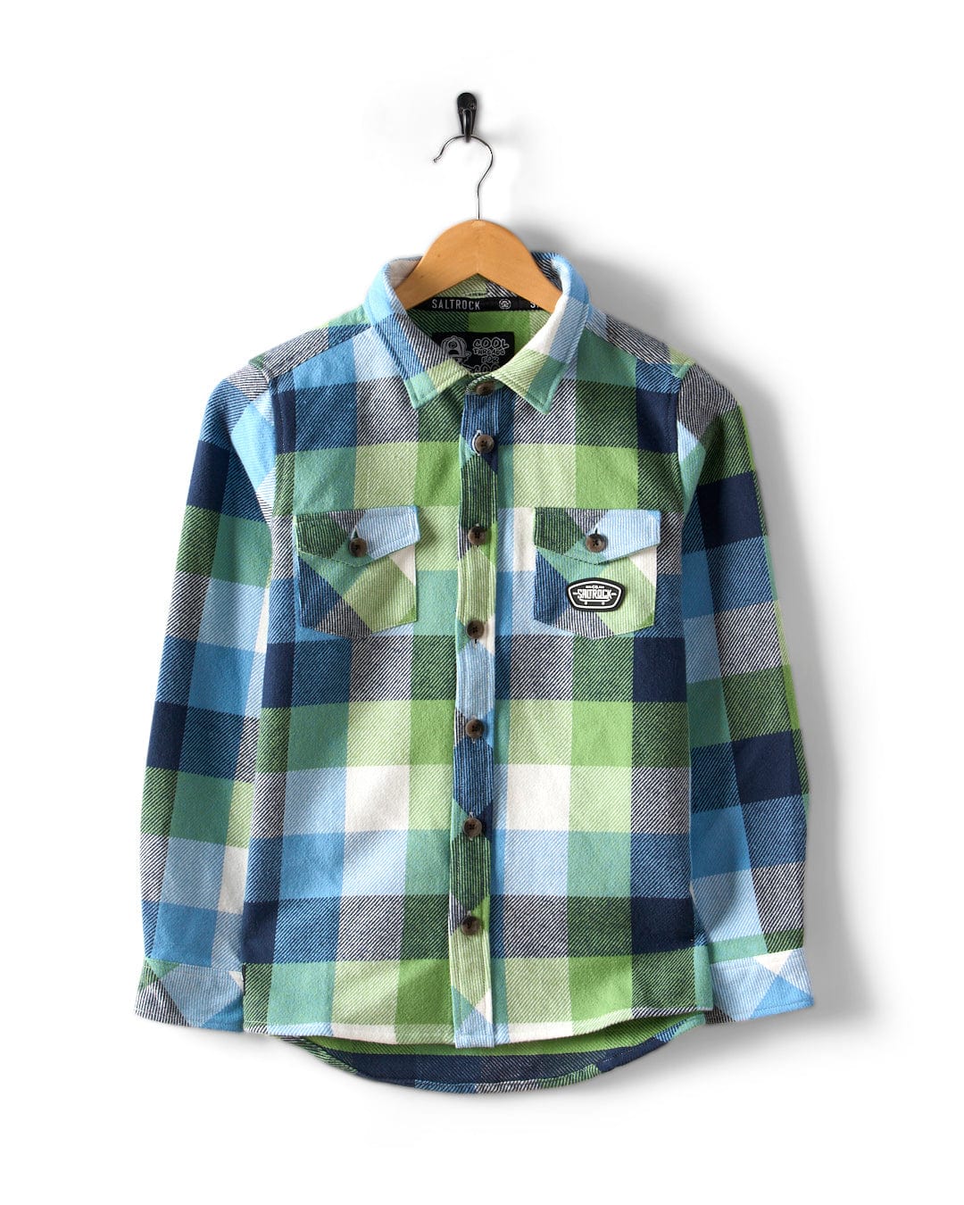 Hawkins - Kids Hooded Shirt - Blue