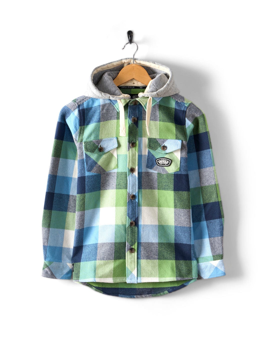 Hawkins - Kids Hooded Shirt - Blue