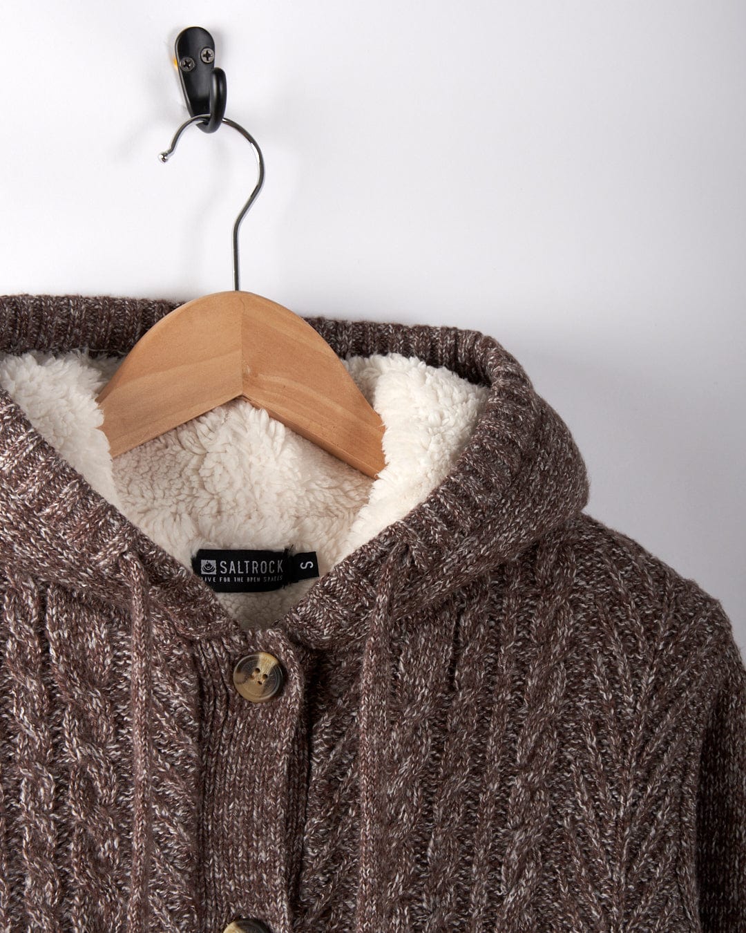 Helen - Knitted Cardigan - Brown