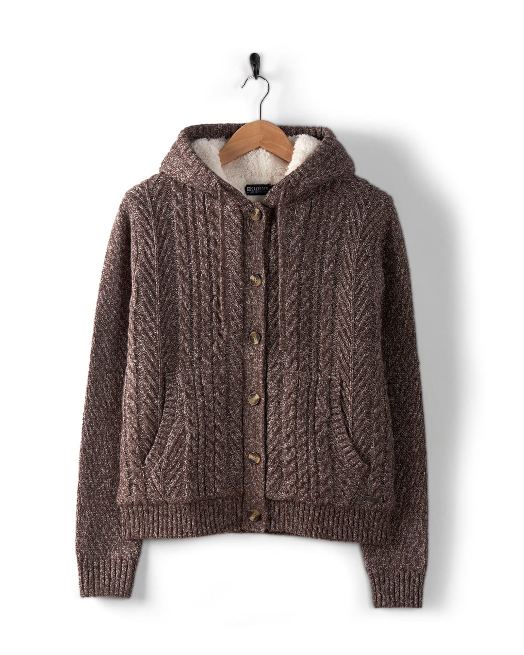 Helen - Knitted Cardigan - Brown