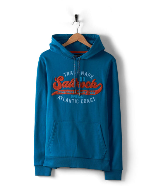 Home Run Chenille - Mens Pop Hoodie - Blue