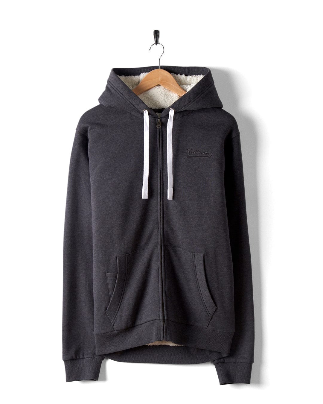 Sherpa zip hoodie mens sale