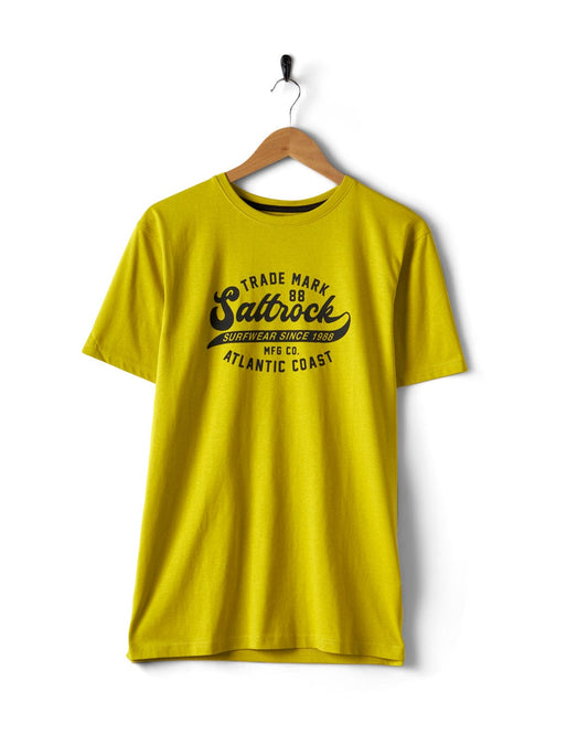 Home Run - Mens Short Sleeve T-Shirt - Yellow