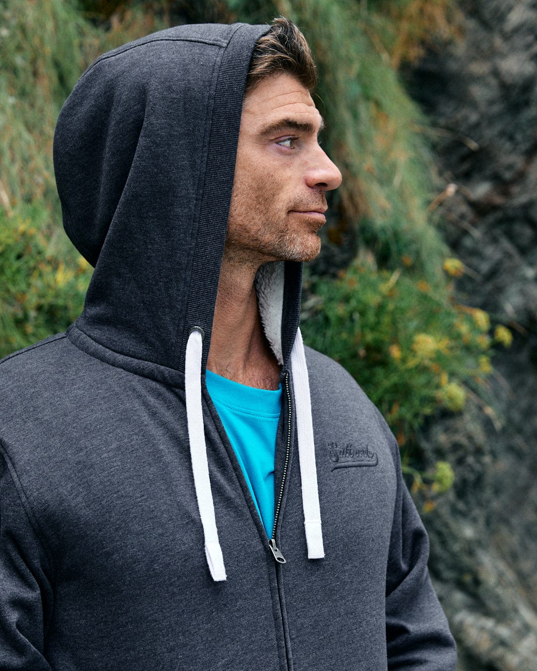 Sherpa fleece lined hoodie mens on sale