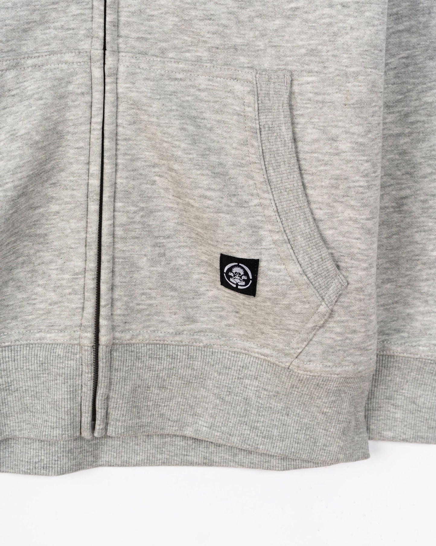 Fire Water - Kids Zip Hoodie - Grey