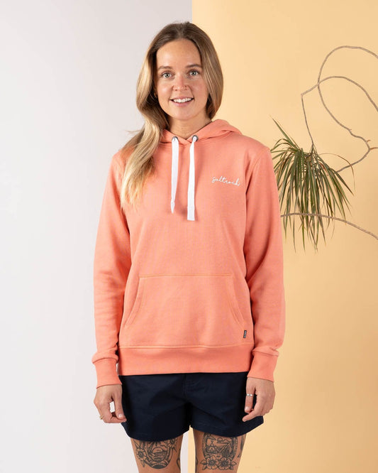 Velator - Womens Pop Hoodie - Coral