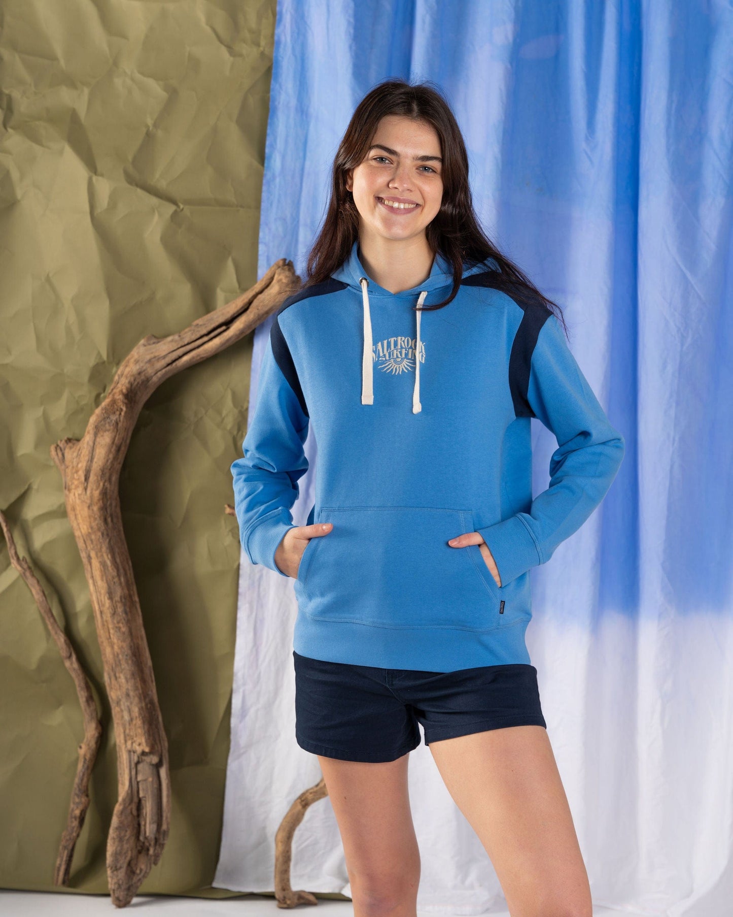 Hartnoll  - Womens Pop Hoodie - Blue