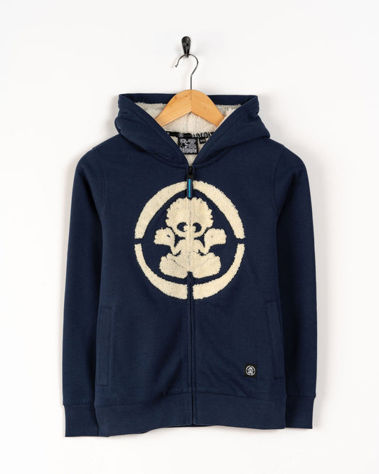 Chenille Tok - Kids Borg Lined Hoodie - Blue