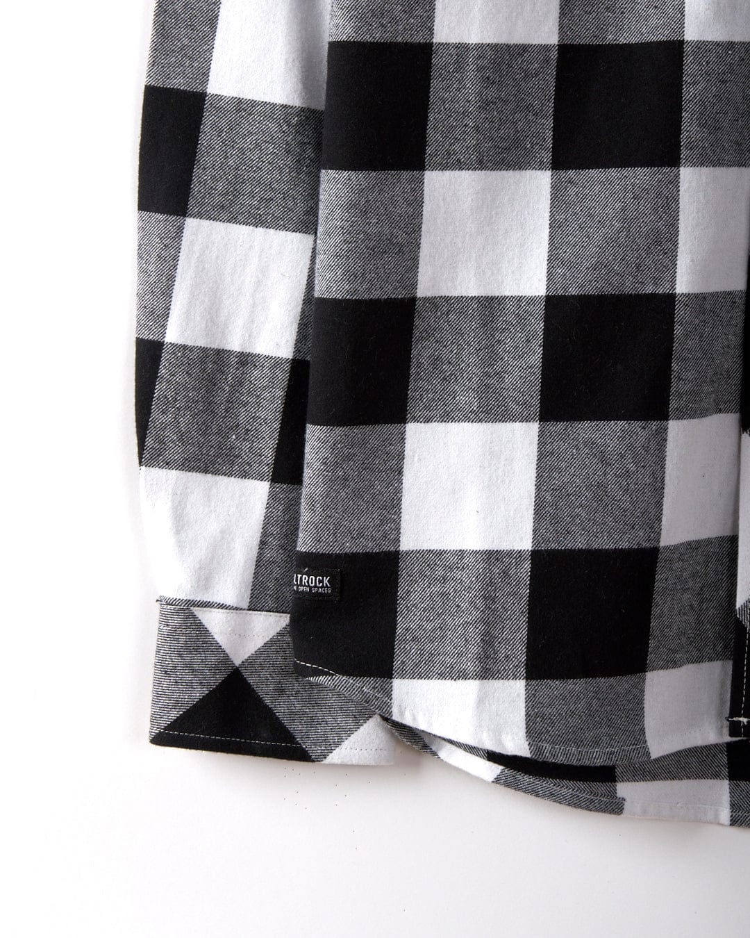 Jak - Mens Flannel Shirt - Black/White