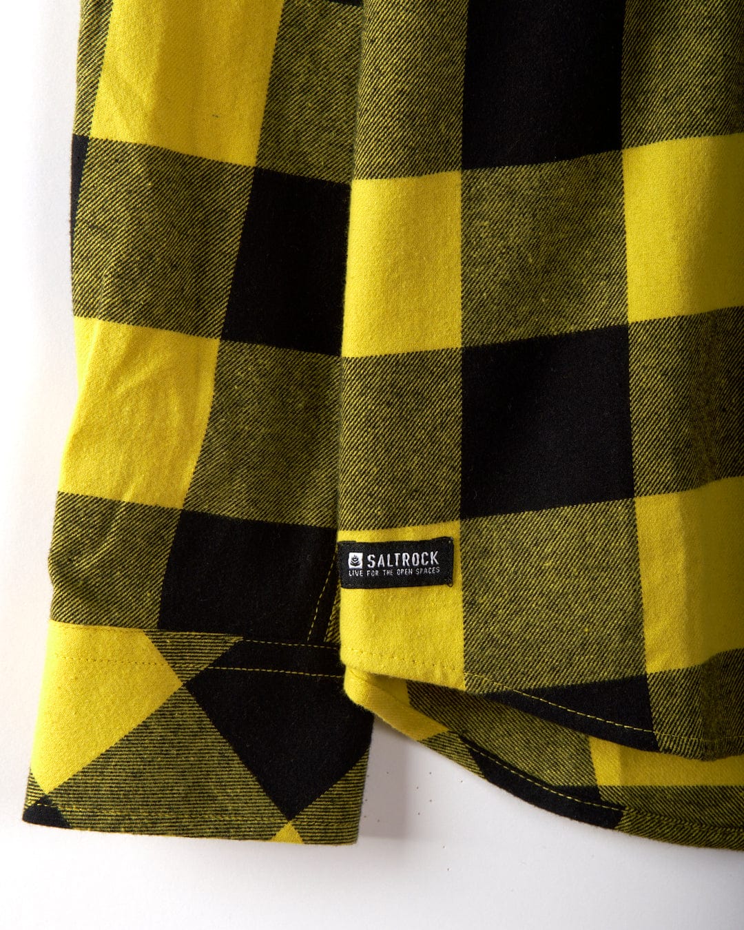 Jak - Mens Flannel Shirt - Black/Yellow