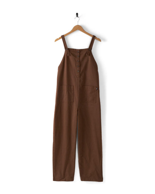 Jenna - Womens Dungarees - Brown