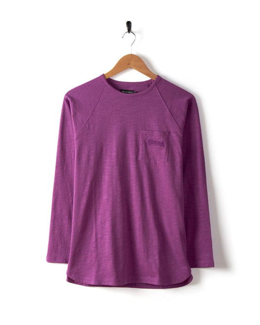 Lana - Womens Longline T-Shirt - Purple