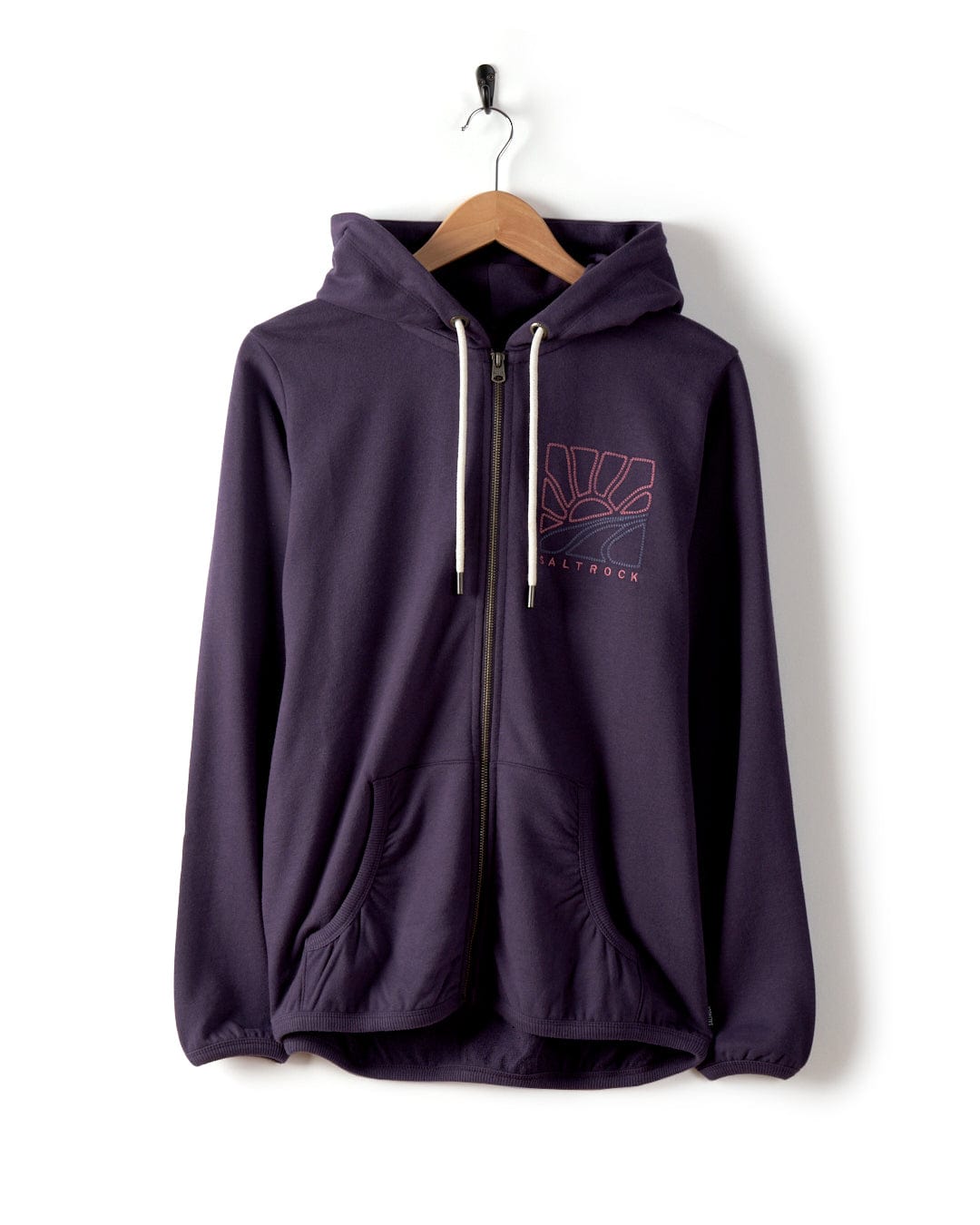 Landscape - Womens Zip Hoodie - Purple