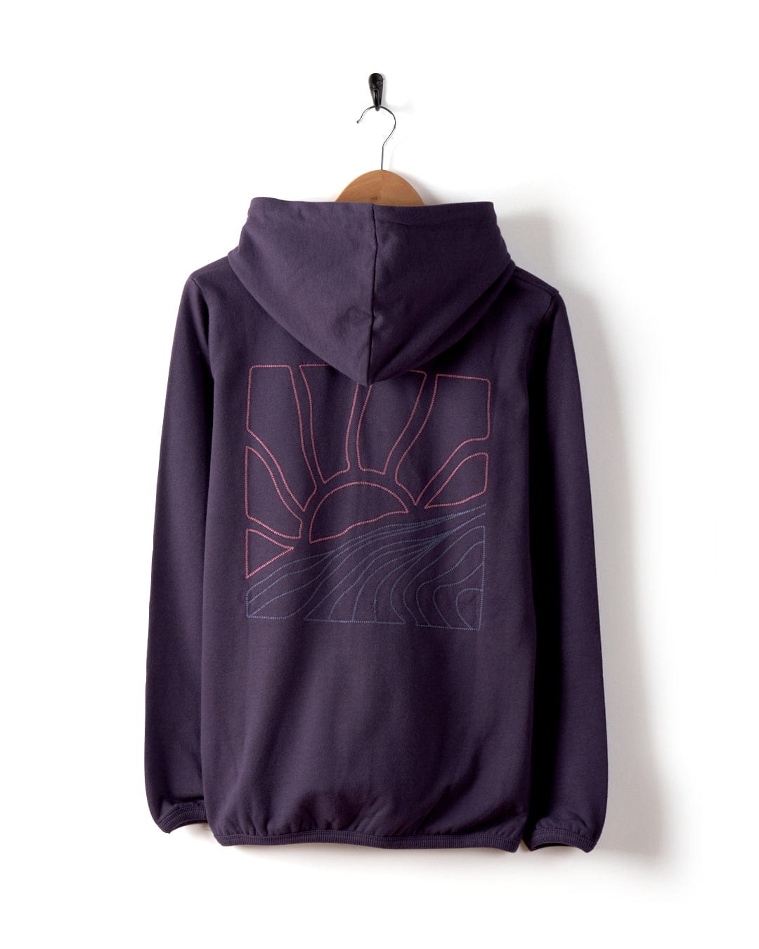 Landscape - Womens Zip Hoodie - Purple