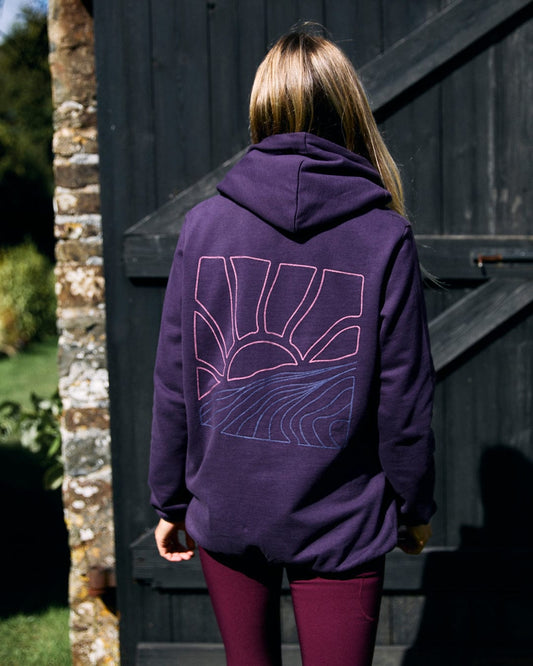 Landscape - Womens Zip Hoodie - Purple