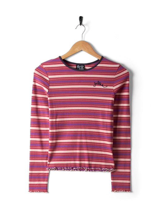 Lanie - Kids Long Sleeve Top - Pink Stripe