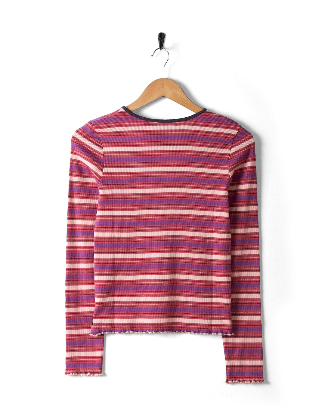 Lanie - Kids Long Sleeve Top - Pink Stripe