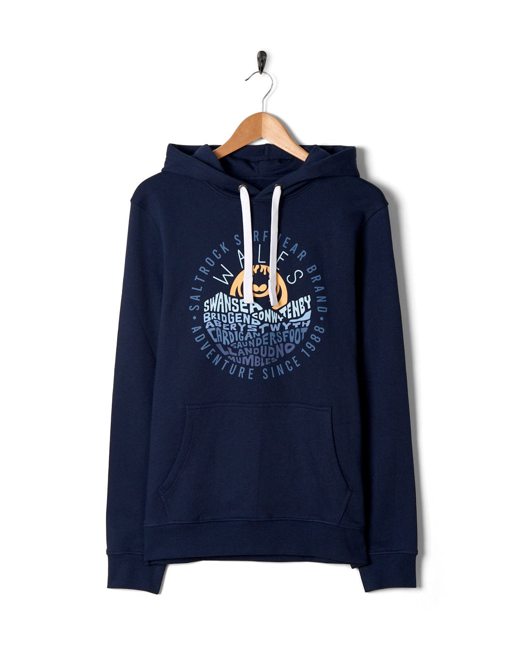 Layers Wales - Mens Pop Hoodie - Blue