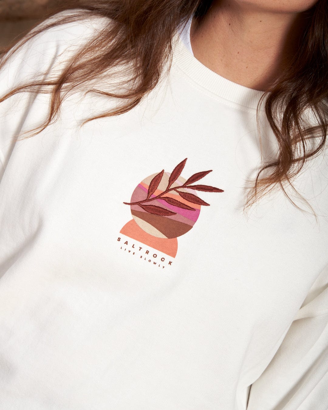 Live Slowly - Womens Sweat - Cream