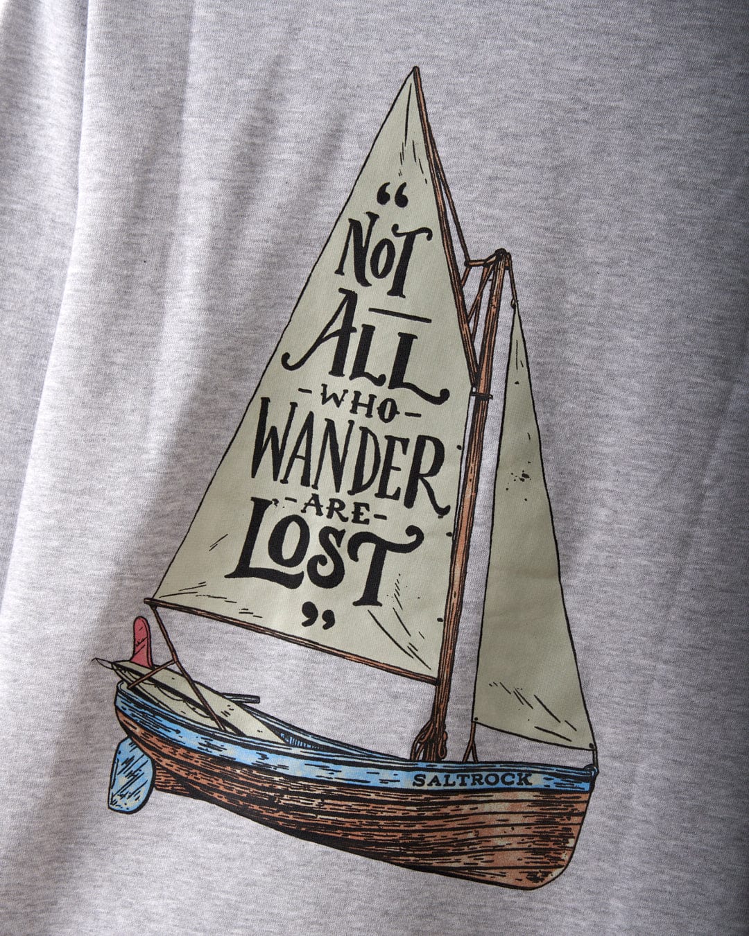 Lost Ships - Mens Pop Hood - Grey