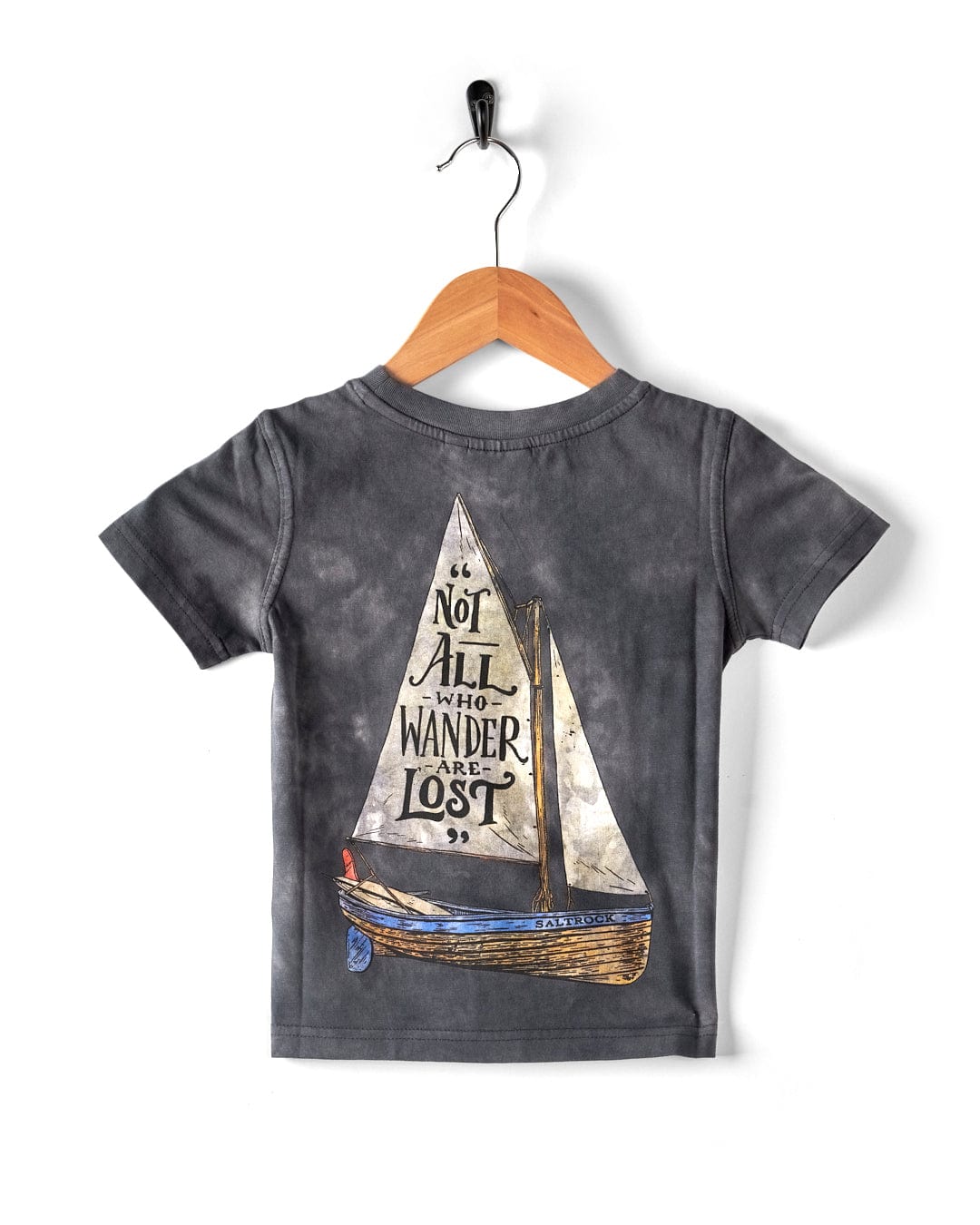 Lost Ships - Kids Tie Dye T-Shirt - Grey