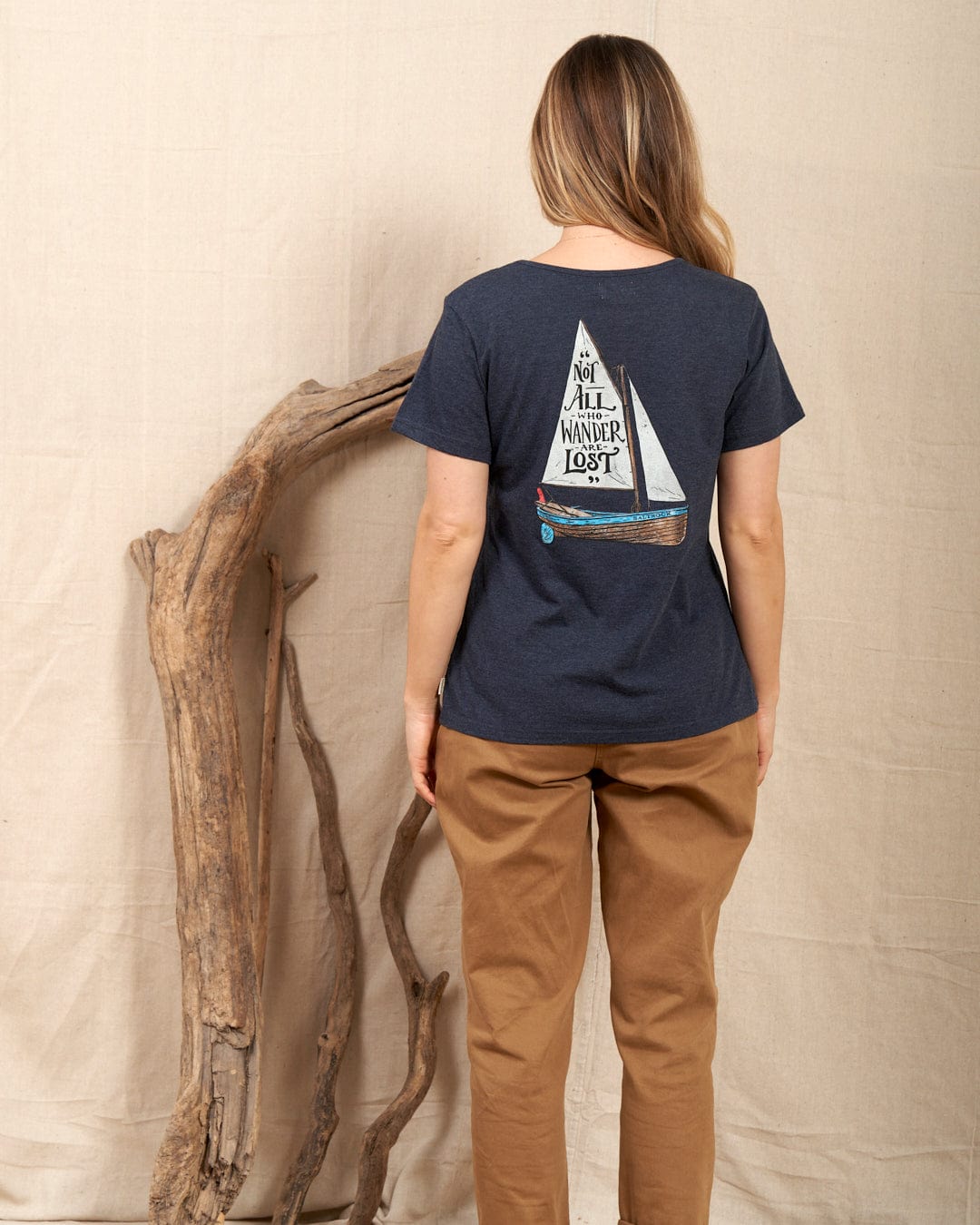 Lost Ships - Womens T-Shirt - Blue