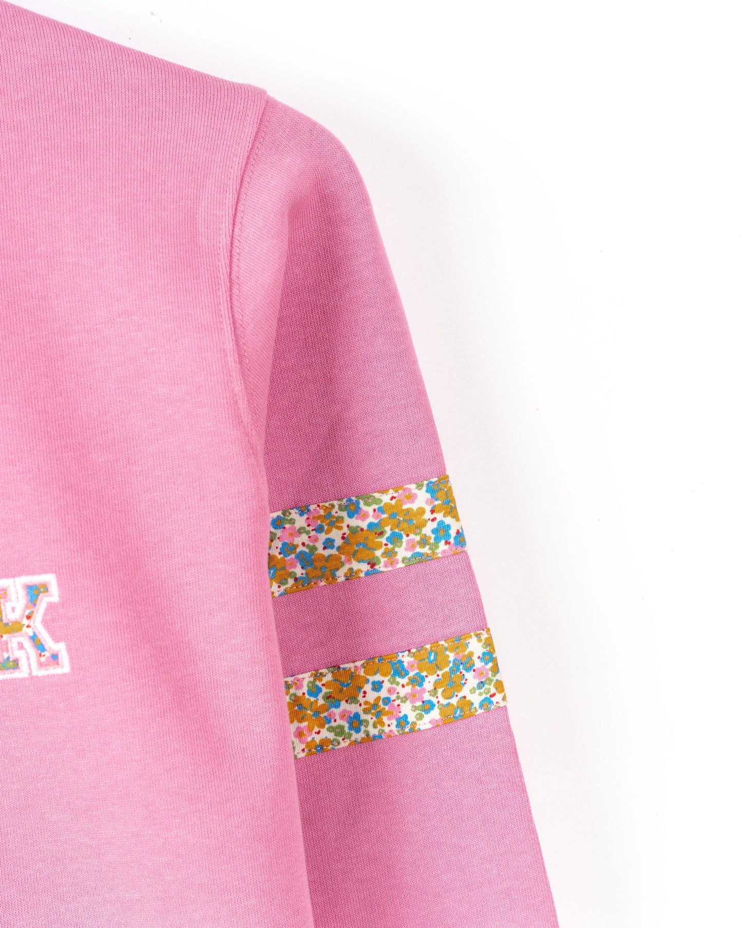 Campus Floral - Kids Sweat Top - Pink