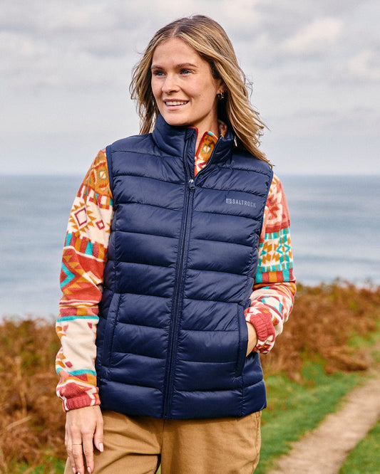 Margot - Womens Recycled Padded Gilet - Blue