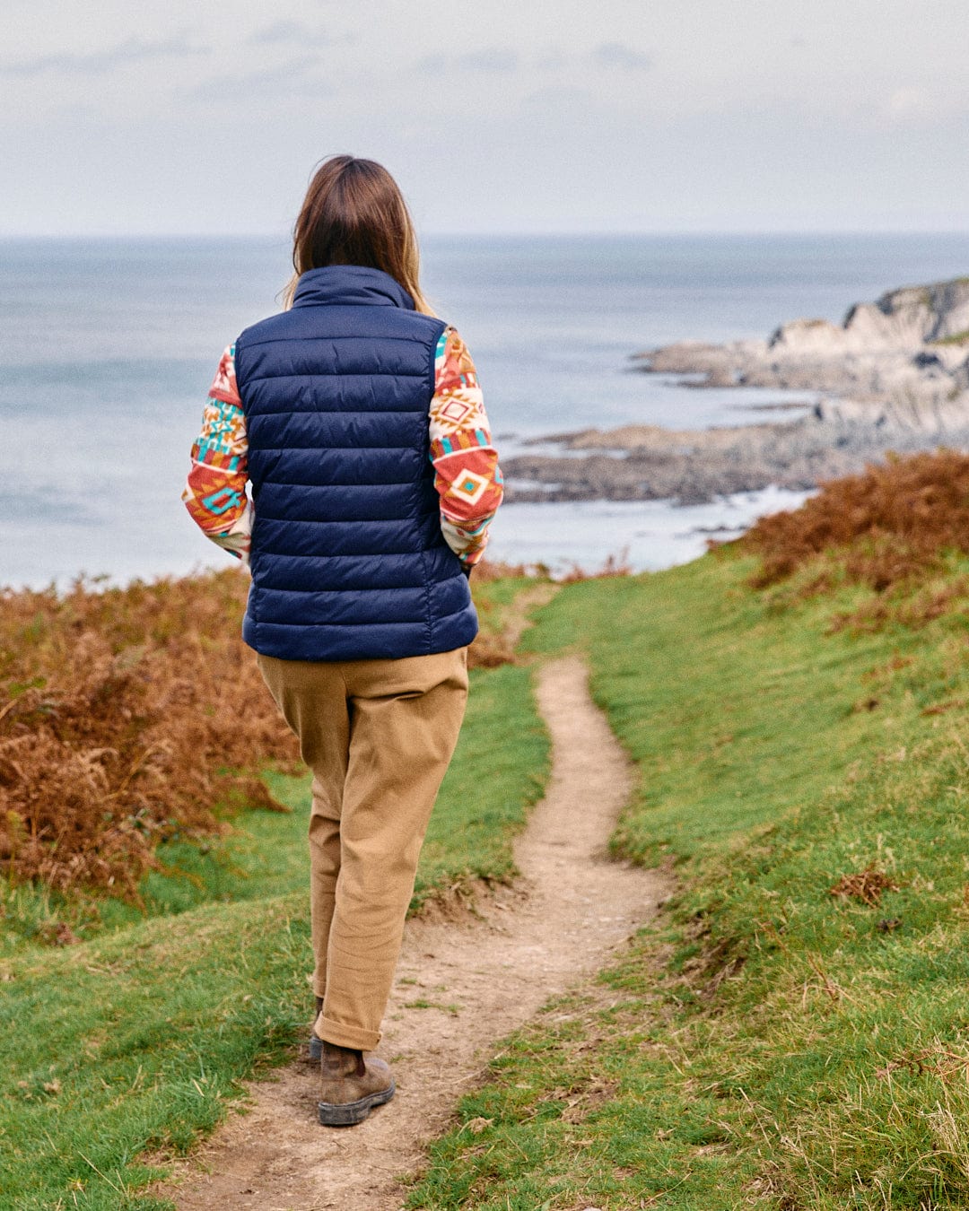 Margot - Womens Recycled Padded Gilet - Blue