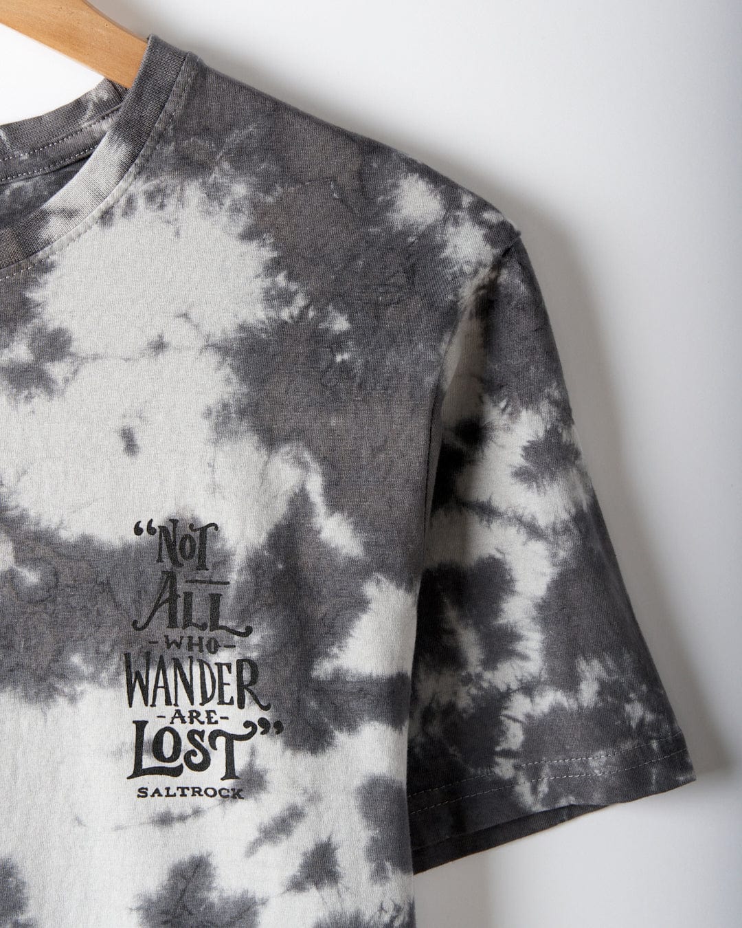 Lost Ships - Mens Tie Dye T-Shirt - Grey