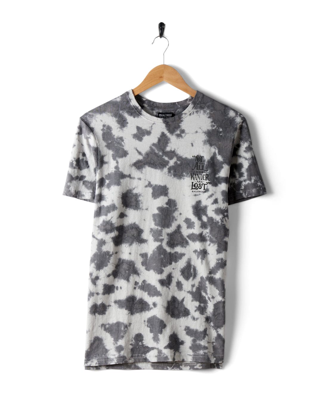 Lost Ships - Mens Tie Dye T-Shirt - Grey