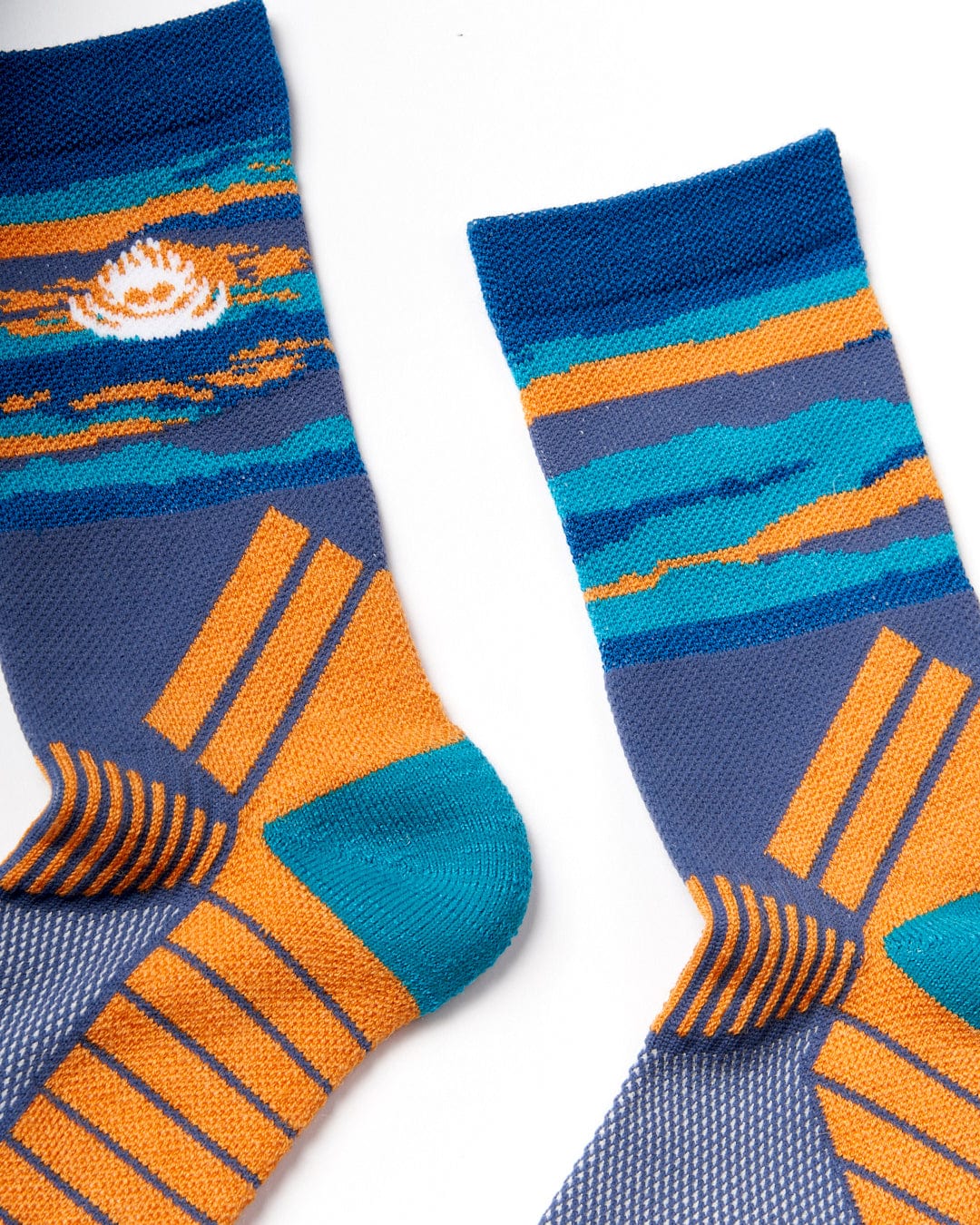 Mountainscape Socks - Blue