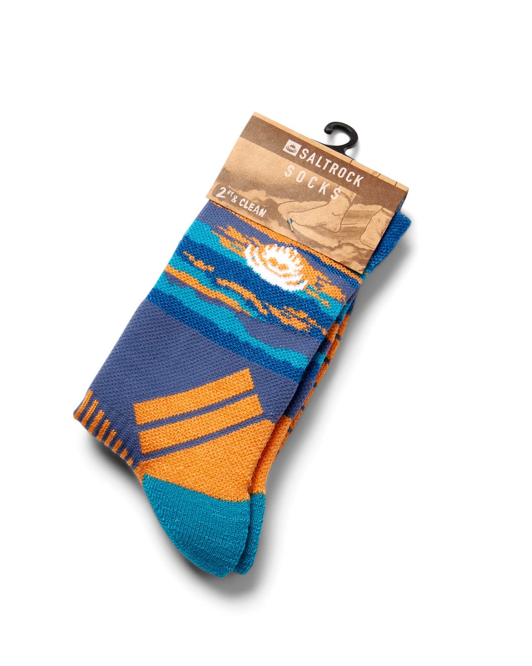 Mountainscape Socks - Blue