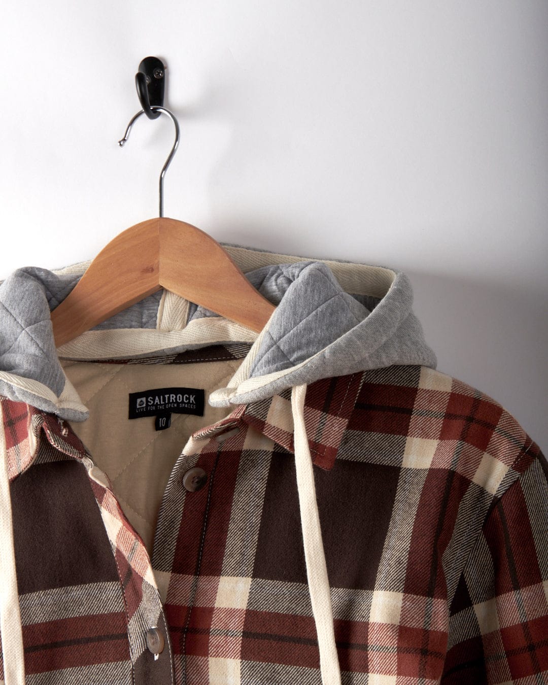 Plaid flannel hoodie women's deals