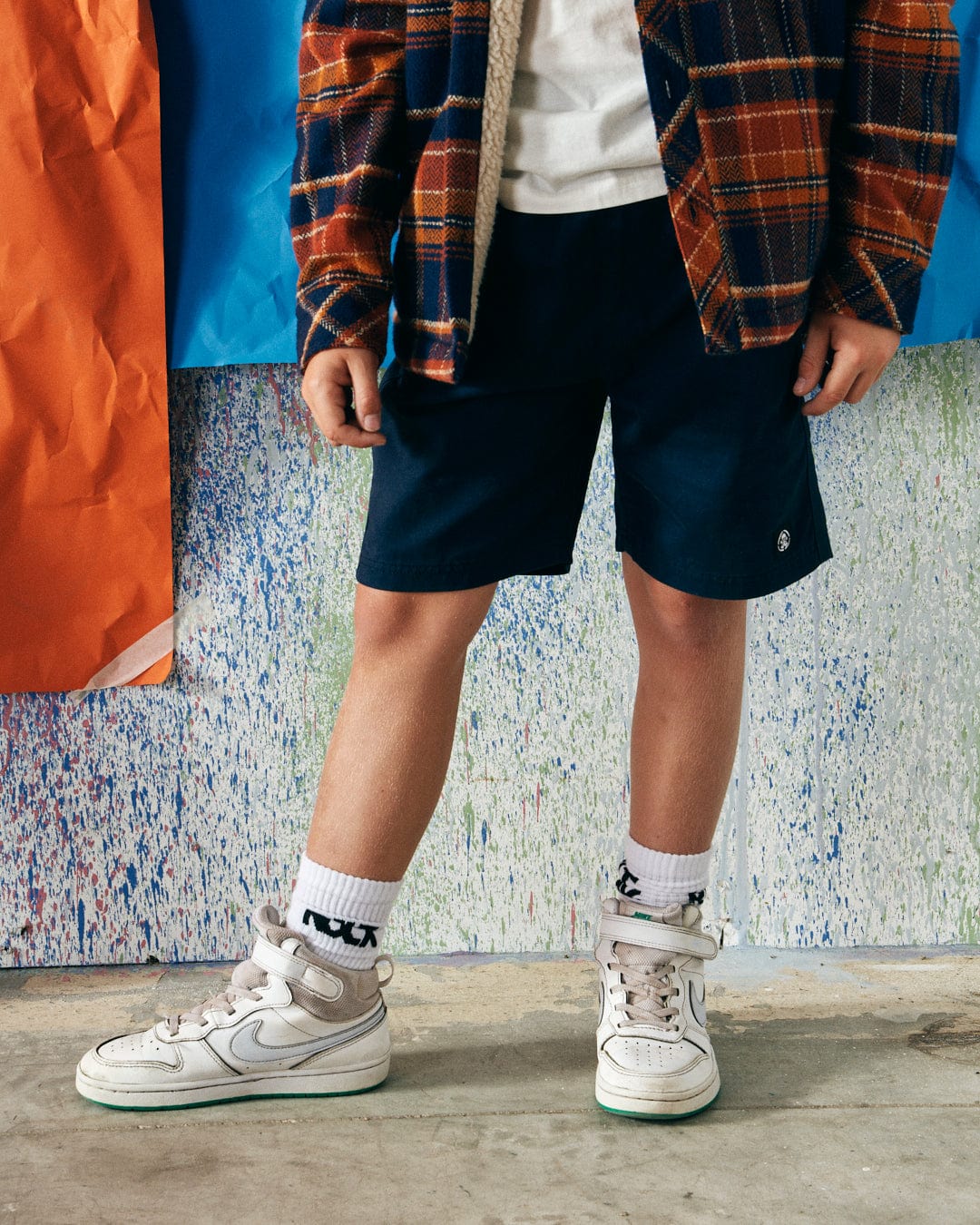 Meddon - Kids Chino Shorts - Blue