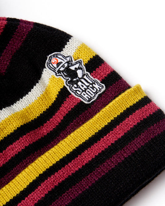 Now Stripe - Kids Bobble Hat - Black