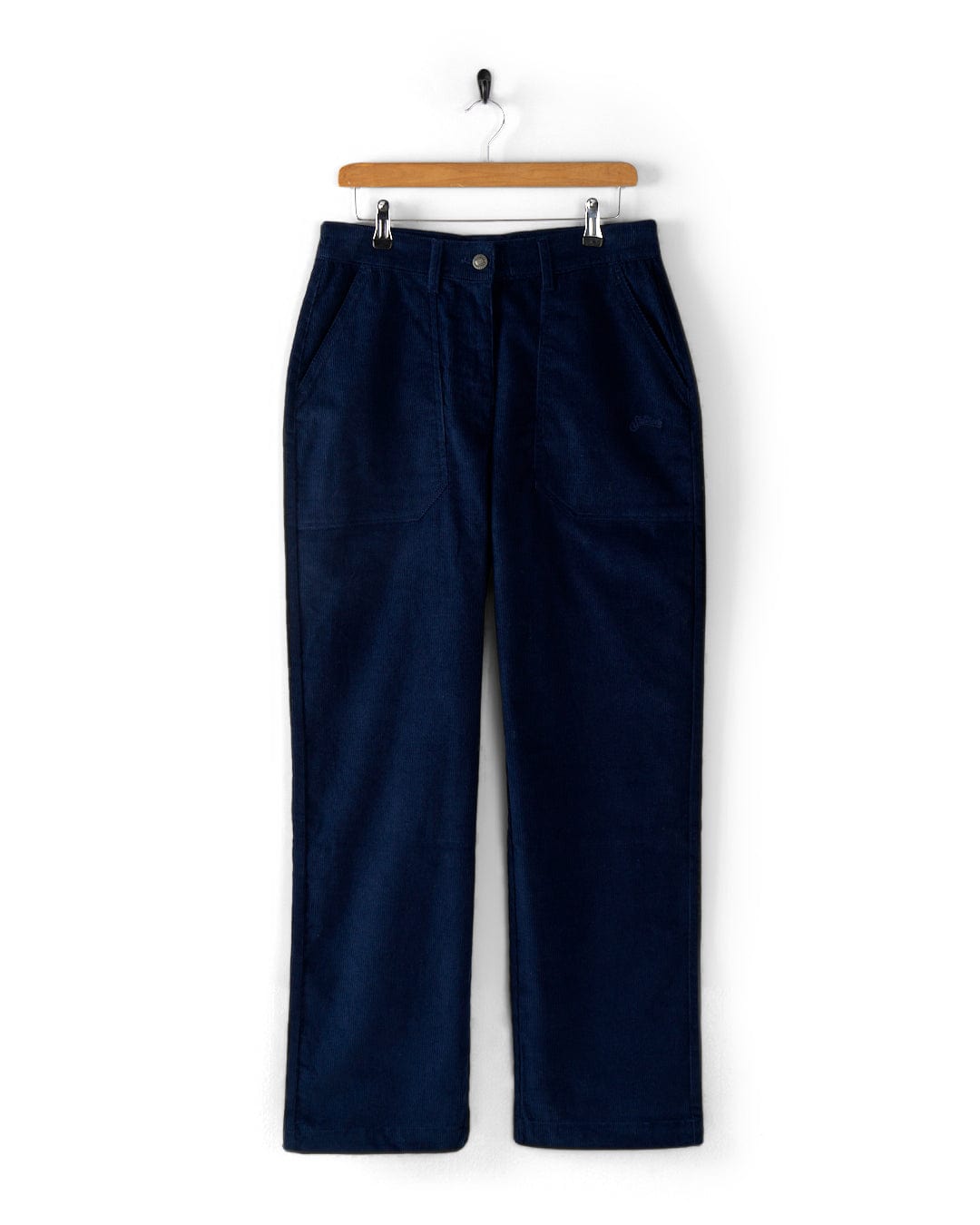 Ogden Cord - Womens Straight Leg Cord Trousers - Blue